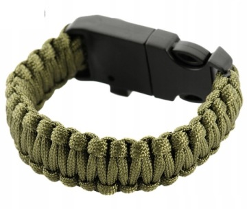 Тактический браслет M-Tac Paracord Бензопила Свисток Компас Олива M