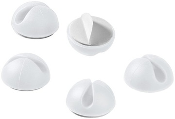 Кабельный органайзер на 1 кабель, белый