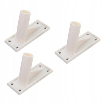 Outdoor Flag Pole Metal Wall Bracket House 3 Pcs