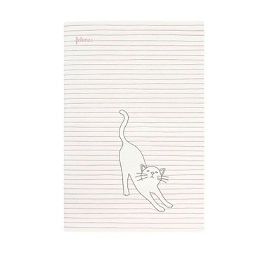 ŚREDNI ZESZYT - STAY PAWSITIVE (PINK), SANTORO