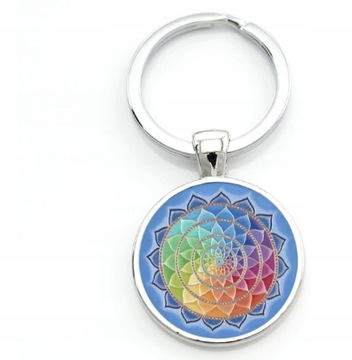 mandala kwiat życia brelok breloczek