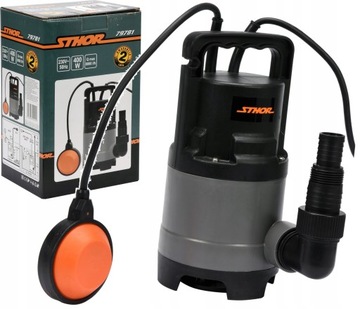 Погружной погружной насос Sthor 400 Вт 8000 л/ч ДЛЯ ГРЯЗНОЙ ВОДЫ