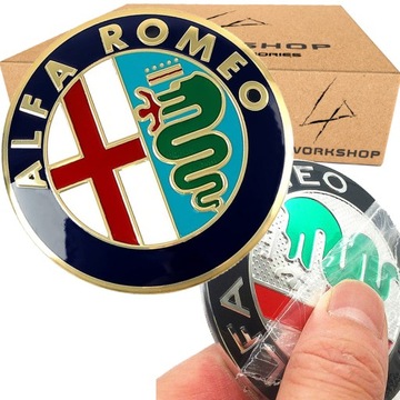 ЭМБЛЕМА ALFA ROMEO 74 мм 147 156 159 ЗНАК MITO