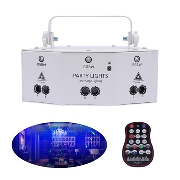 9-okowe oświetlenie sceniczne LED RGBDJ DMX