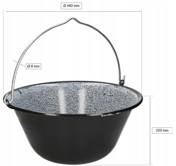 ВЕНГЕРСКАЯ ЭМАЛЬ CAULDINLE ОХОТНИЧИЙ ГОРШОК 25Л