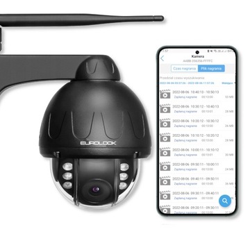 Wi-Fi IP SMART камера Уличная поворотная 5MPx 5MP Черный металлический корпус