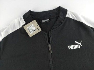 2938 DRES PUMA KOMPLET MĘSKI CZARNY ROZPINANY BEZ KAPTURA BLUZA + SPODNIE L