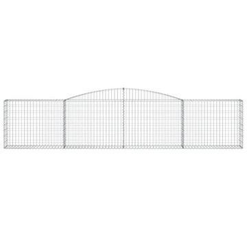 vidaXL Габионные корзины 25 шт. 400x30x80/100 см Оцинкованное железо