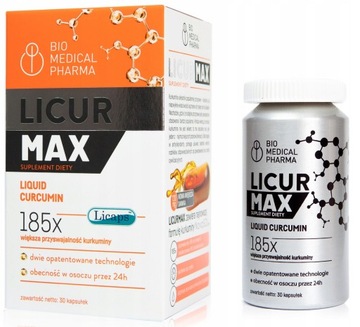 LICUR MAX kurkuma 30kapsułek