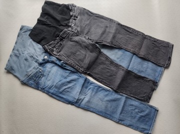 SPODNIE CIĄŻOWE H&M XXL/44 + RYBACZKI H&M