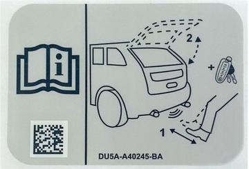 FORD EDGE 2015- / 2018- KUGA ESCAPE 2020 - NAKLEJKA ELE. KLAPY TYŁ OE _ 524