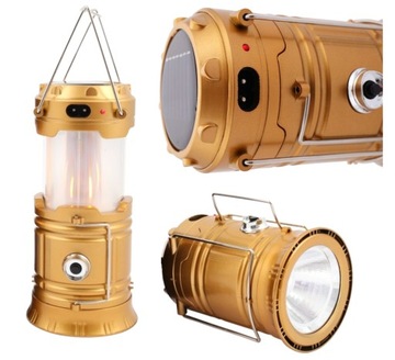 LAMPA SOLARNA TURYSTYCZNA LAMPKA NAMIOT LED AKU