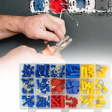 НАБОР ИЗОЛИРОВАННЫХ РАЗЪЕМОВ 160 ШТ. ЭЛЕКТРИЧЕСКИЕ РАЗЪЕМЫ РАЗЪЕМЫ