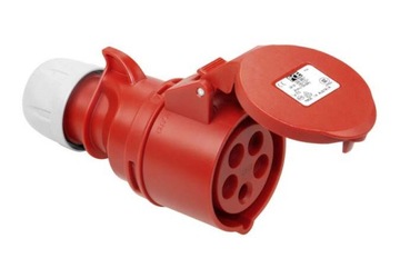 Gniazdo siłowe przenośne na kabel 32A 5P 400V IP44