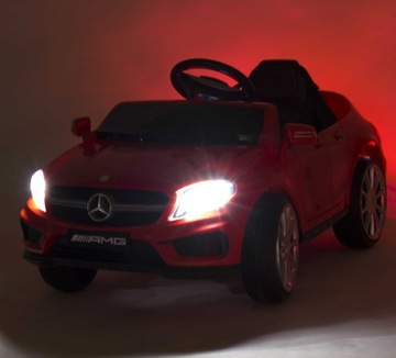 АККУМУЛЯТОРНЫЙ АВТОМОБИЛЬ MERCEDES AMG GLA 45 МУЗЫКА LED USB EVA ПУЛЬТ ДУ