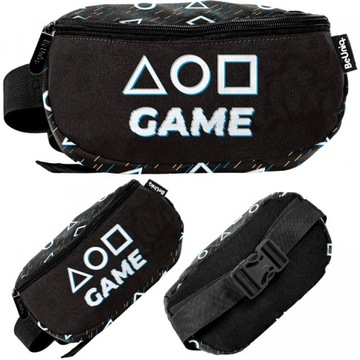 SASZETKA NA PASEK NERKA BIODRÓWKA CZARNA GRA GAME PIKSELE