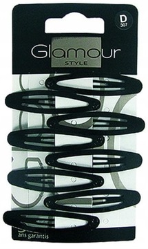 INTER VION Glamour - Owalne Spinki, Pyki do Włosów