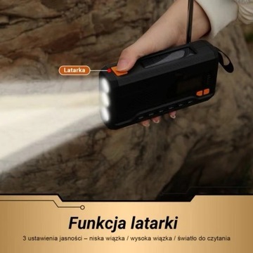 Radio DAB Bluetooth Solarne Survival Latarka SOS Powerbank Paulie_PL MB290