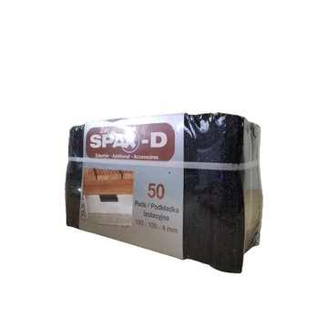 SPAX TARASOWE PODKŁADKI POD LEGARY 100x100x4mm - OP. 50 SZTUK