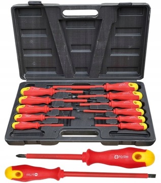 ZESTAW WKRĘTAKÓW WKRĘTAK ŚRUBOKRĘTY IZOLOWANE 11el