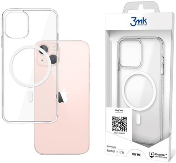 POKROWIEC 3MK MAGCASE PLECKI COVER ETUI Z MAGSAFE DO IPHONE 13 | BEZBARWNY