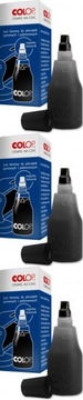 Tusz do stempli i pieczątek Colop 25ml czarny x3