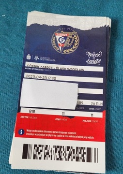Bilet Górnik Zabrze - Śląsk Wrocław