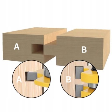 Набор пазов, шпунтов и пазов, фреза по дереву 8мм.