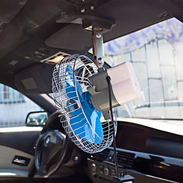 Большое поворотное устройство автомобильного вентилятора ветряной мельницы, колебание 8 дюймов, 12 В, мощное