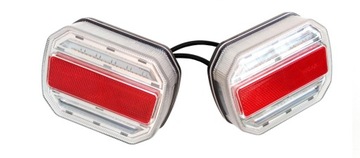 LAMPY tylne LED przyczepy DYNAMICZNY kierunek PARA