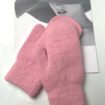 Gloves Female Winter Korean Version of Solid Color All Fingers Winter