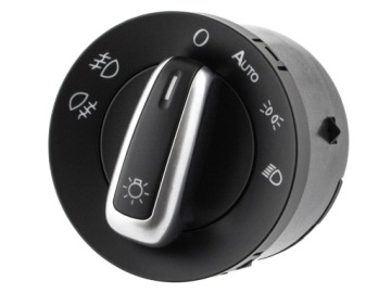 WŁĄCZNIK ŚWIATEŁ CHROM + AUTO VW Golf V Passat B6