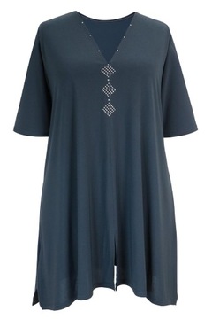 elegancka długa TUNIKA wyszczuplająca 2XL 52 54