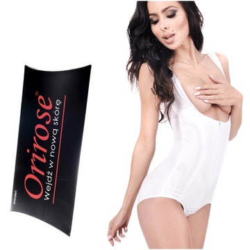 Orirose gorset BODY mocno WYSZCZUPLAJĄCE brzuch modelujące talię SIZE PLUS