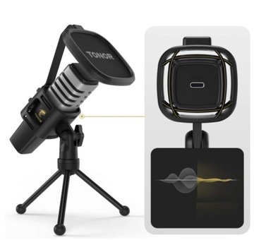 Студийный конденсаторный микрофон Tonor TC30.