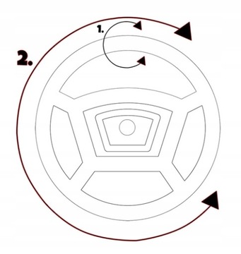 POKROWIEC NA KIEROWNICĘ NA OSTRO 4 KAWAŁKI