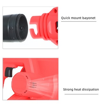 Автомобильный пылесос, беспроводной вентилятор, садовый мощный комплект 2 в 1, 21 В