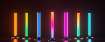 2ШТ. СВЕТОДИОДНЫЕ ПАНЕЛИ ИГРОВЫЕ ТОРШЕРЫ RGB ПОДСВЕТКА С ДИСТАНЦИОННЫМ УПРАВЛЕНИЕМ