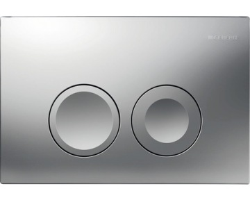 КНОПКА GEBERIT DELTA25 ХРОМ МАТОВАЯ 115.125.46.5