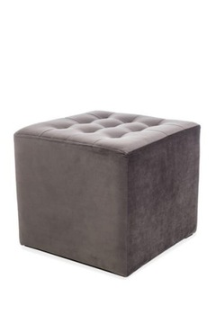 Pufa tapicerowana LORI VELVET szara SIGNAL