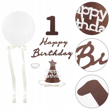 Balony Happy Birthday Party Prosta dekoracja