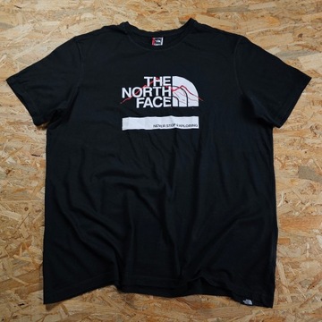 Koszulka T-shirt THE NORTH FACE Czarna Nowy Model Sportowa Męska Casual XL