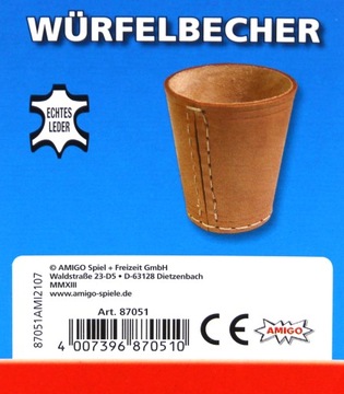 % Чашка для кубиков /84 мм /Amigo