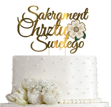 TOPPER KWIAT Sakrament Chrztu CHRZEST Sw.