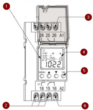 ПРОГРАММАТОР ВРЕМЕНИ АСТРОНОМИЧЕСКИЙ ТАЙМЕР НА DIN-РЕЙКУ