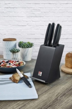 Набор Набор из 5 кухонных ножей в черном блоке