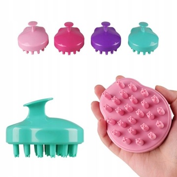Silicone Scalp Massage Comb Gourd Shape Cross hair