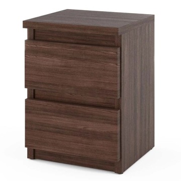 Szafka Nocna 30 CM Dąb Wenge 2S Stolik Nocny Meble Do Sypialni Nakastlik