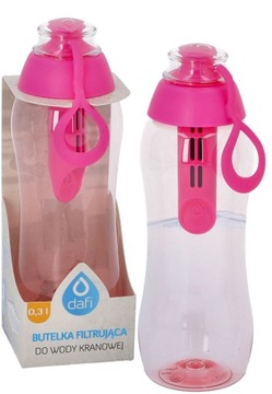 Butelka filtrująca wodę Dafi Soft 0,3 l + 1 filtr RÓŻOWA FLAMINGOWA