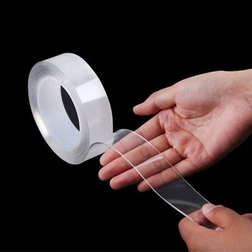 Нано-лента, прочная, двусторонняя, многоразовая, водонепроницаемая, 5 м x 20 мм